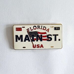 Main Street License Plate Disney Fantasy Pin